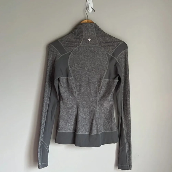 Lululemon Heather Gray Bhakti Double Zipper Yoga Jacket - Picture 3 of 12